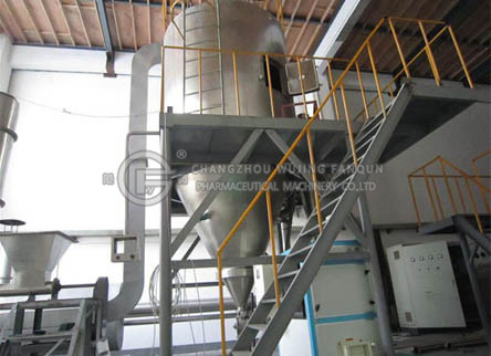 Special centrifugal spraying dryer for alumina